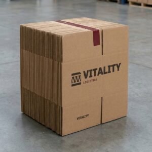 ROUTE RSC Shipping Carton u2014 20 x 20 x 20 in, 350# / 51 ECT, double-wall