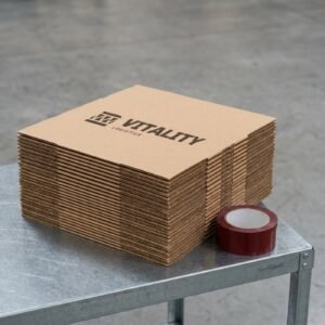 ROUTE RSC Shipping Carton — 8 x 8 x 8 in, 275# / 48 ECT, double-wall