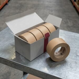 MANIFEST Branded Tape Blank u2014 3 in x 110 yd, kraft printable