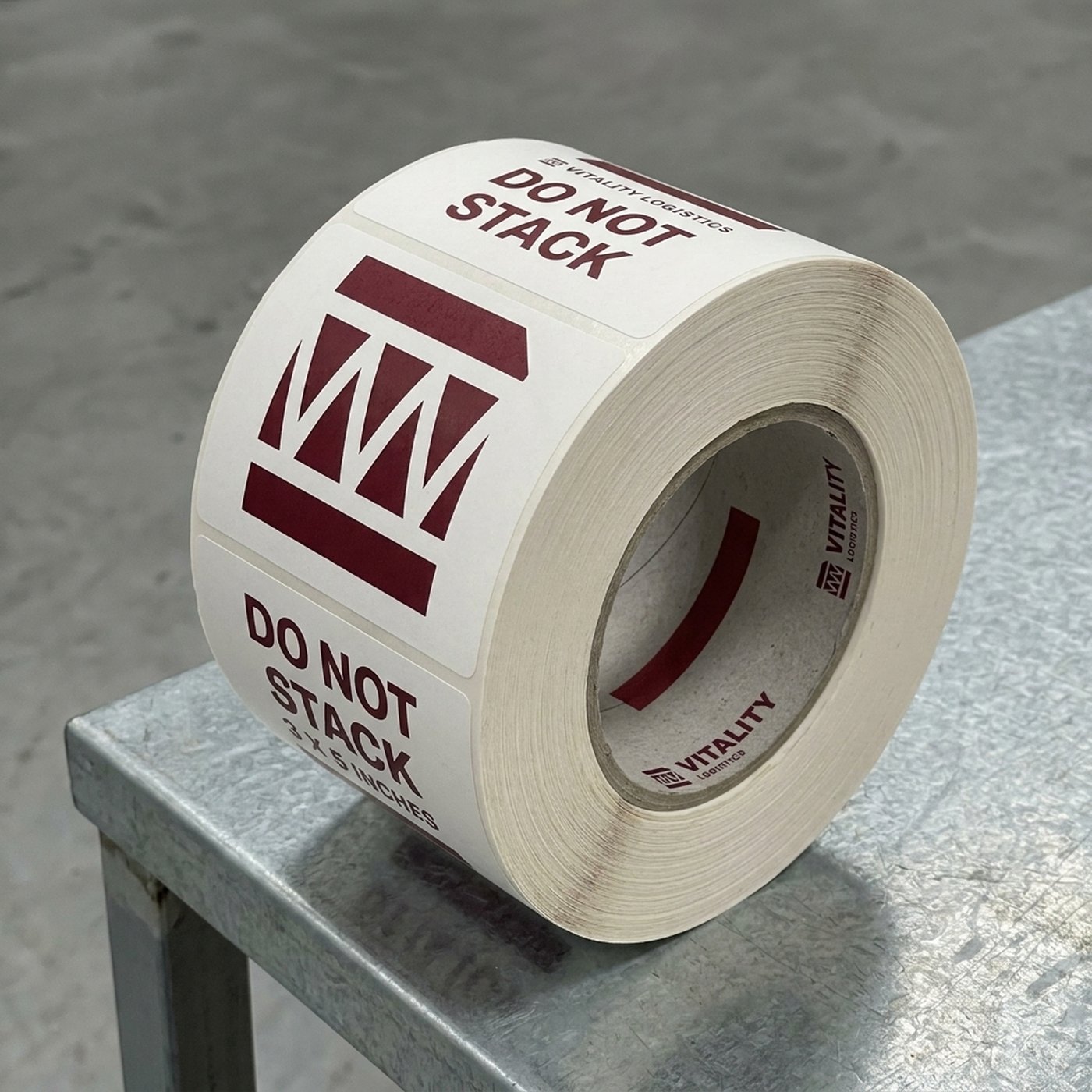 ROUTE Handling Mark Label u2014 DO NOT STACK, 3 x 5 in