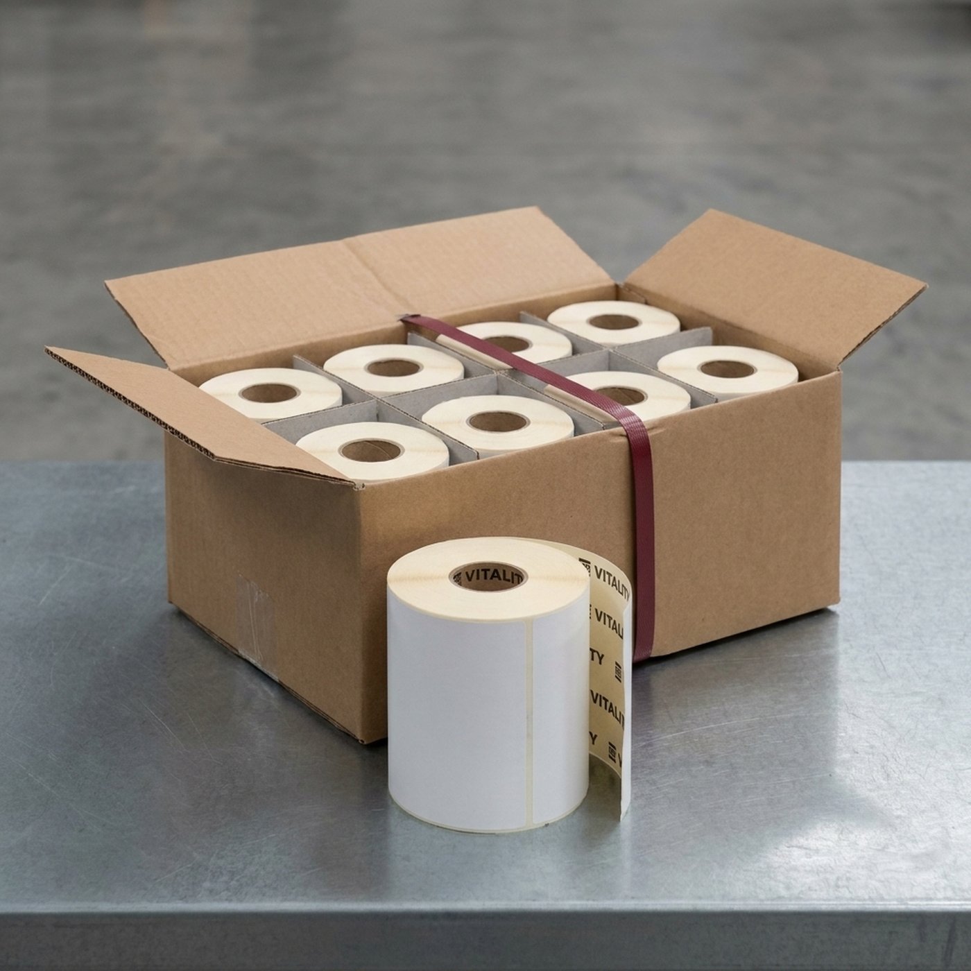 MANIFEST Direct Thermal Label Roll u2014 4 x 6 in, 1 in core
