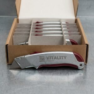 MANIFEST Safety Box Cutter u2014 concealed blade, steel